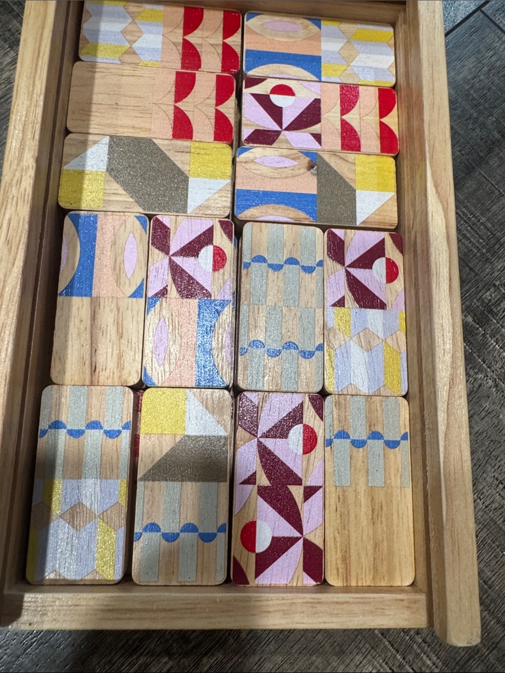 Anthropologie Wooden Domino Game Set - Multicolor - Picture 4 of 7